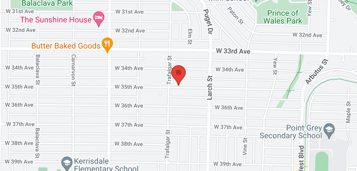 map of 2659 W 35TH AVENUE